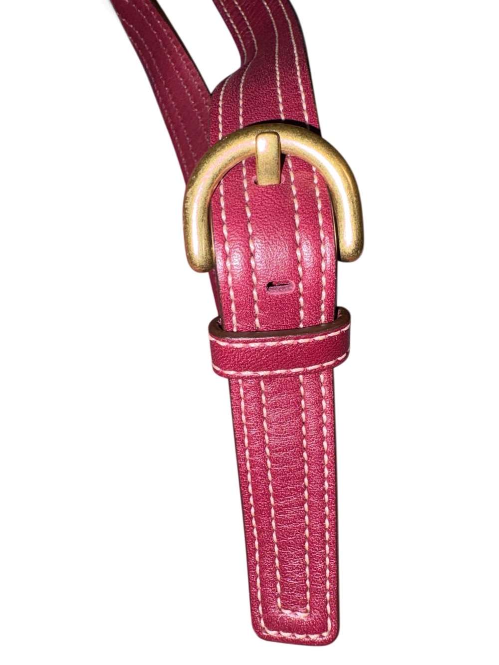 Coach Vintage 2005 Soho Suede Swing Pack in Dusty Rose with Burgundy Strap - Picture 10 of 10